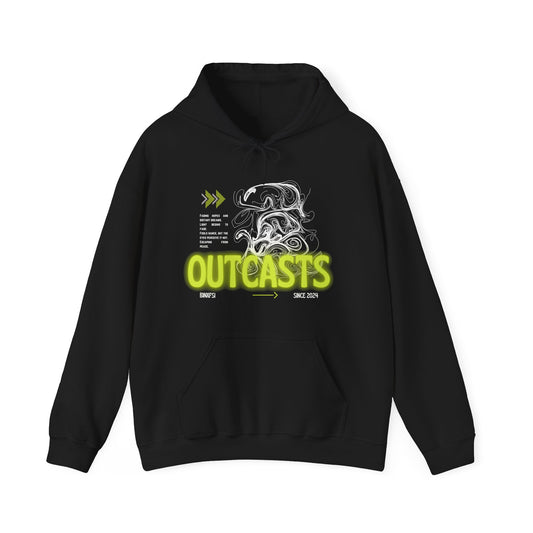 Binafsi Clothing: Outcasts Neon Pullover Hoodie